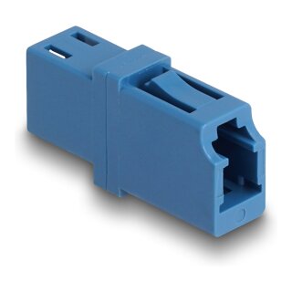 LWL Kupplung LC Simplex Buchse zu LC Simplex Buchse UPC blau