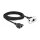 Delock Netzwerk Verlängerungskabel für Easy 45 Modul S/FTP RJ45 Buchse zu RJ45 Buchse Cat.6A 3 m schwarz / weiß