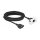 Netzwerk Verlängerungskabel für Easy 45 Modul S/FTP RJ45 Buchse zu RJ45 Buchse Cat.6A 5 m schwarz / weiß
