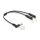 Delock Audio Splitter Klinkenstecker 3,5 mm zu 2 x Klinkenbuchse 3,5 mm 4 Pin gewinkelt