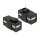 Delock Keystone Modul USB 2.0 A Buchse > USB 2.0 A Buchse schwarz