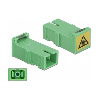 Delock LWL Kupplung mit Laserschutzklappe SC Simplex Buchse zu SC Simplex Buchse 4 Stück