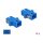Delock LWL Kupplung SC Simplex Buchse zu SC Simplex Buchse Singlemode 4 Stück blau