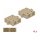 LWL Kupplung SC Duplex Buchse zu SC Duplex Buchse Multimode 4 Stück beige