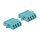 Delock LWL Kupplung LC Quad Buchse zu LC Quad Buchse Multimode 2 Stück hellblau