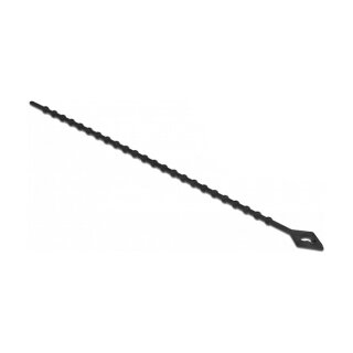 Delock Blitzbinder wiederverwendbar L 150 x B 2,4 mm schwarz 100 Stück