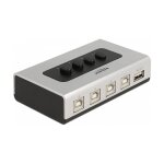 Delock Umschalter USB 2.0 mit 4 x Typ-B Buchse zu 1 x...