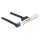 Delock Slotblech 1 x USB 5 Gbps Pfostenbuchse 90° gewinkelt zu 2 x USB 5 Gbps Typ-A Buchse 50 cm