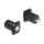 Delock D-Typ Modul USB 2.0 Typ-B Buchse zu Typ-A Buchse mit Schrauben schwarz