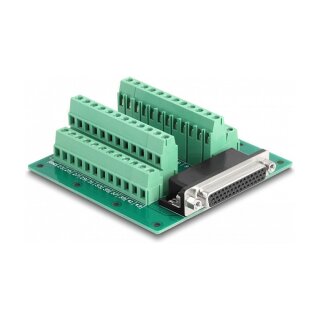 D-Sub HD 44 Pin Buchse zu Terminalblock für Hutschiene