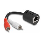 Stereo Audio Extender RJ45 Buchse zu 2 x Cinch Stecker...