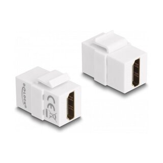 Keystone Modul HDMI Buchse zu HDMI Buchse weiß