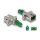 Delock LWL Hybrid Kupplung LC Simplex Stecker zu SC Simplex Buchse grün