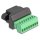 Delock RJ45 Buchse zu Terminalblock Adapter zum Einbau 8 Pin 2-teilig