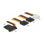 Stromkabel SATA 15 Pin Stecker > 3 x SATA Buchse + 1 x...