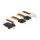 Stromkabel SATA 15 Pin Stecker > 3 x SATA Buchse + 1 x Molex 4 Pin Buchse 20 cm (PCB)
