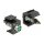 Keystone LED grün 6 V, schwarz