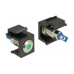 Keystone LED grün 6 V flach, schwarz