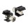 Keystone Modul IEC Buchse > F Buchse schwarz