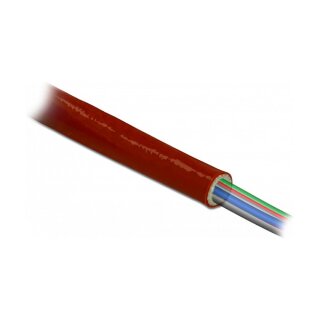 Feuerfester Schutzschlauch silikonbeschichtet 5 m x 10 mm rot