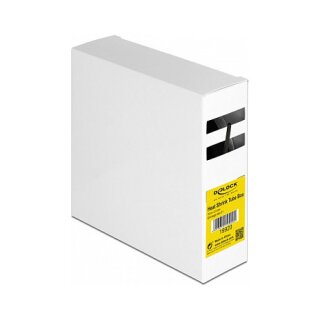 Schrumpfschlauch Box, Schrumpfungsrate 2:1, 15 m x 2,4 mm schwarz