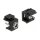 Keystone Modul DC 5,5 x 2,5 mm Buchse schwarz