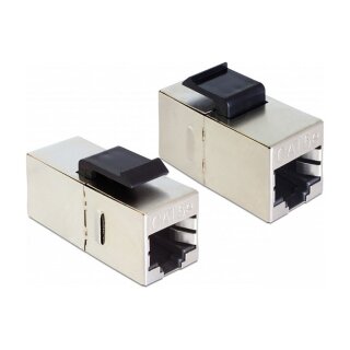 Keystone Modul RJ45 Buchse > RJ45 Buchse Cat.5e kompakt 25 Stück