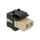 Keystone Modul LC Duplex Buchse zu LC Duplex Buchse beige / schwarz
