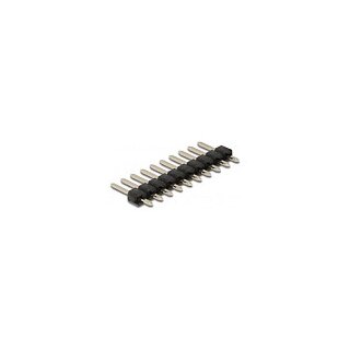 Stiftleiste 10 Pin, Rastermaß 2,54 mm, 1-reihig, gerade, 5 Stück