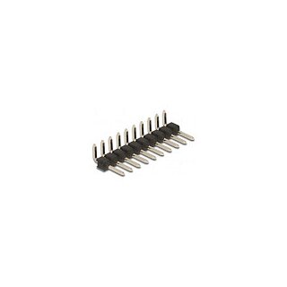 Stiftleiste 10 Pin, Rastermaß 2,54 mm, 1-reihig, gewinkelt, 5 Stück