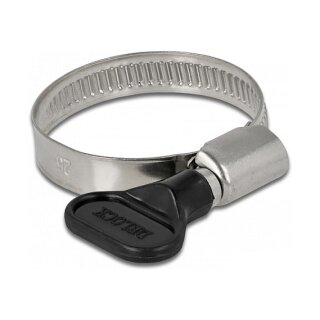 Schlauchschelle mit Flügelmutter 25 - 40 mm 10 Stück schwarz