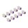 Keystone Modul RJ45 Buchse zu LSA Cat.6A werkzeugfrei violett Set 10 Stück