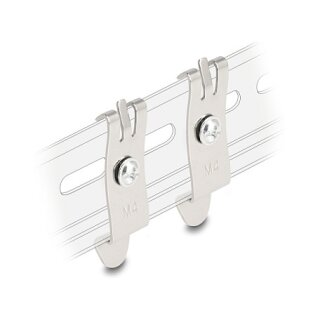 Desktop Patch Panel Halterung für Hutschiene mit M4 Befestigungsschrauben 2 Stück