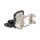 D-Typ RJ45 Einbaubuchse mit LSA Anschluss Cat.6A STP mit Schutzkappe IP66 staub- und wasserdicht