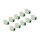Keystone Modul RJ45 Buchse zu LSA Cat.6A werkzeugfrei grün Set 10 Stück
