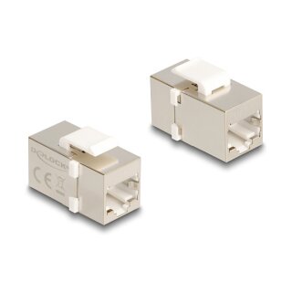 Keystone Modul RJ45 Buchse zu RJ45 Buchse Cat.6 FTP