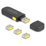 USB Port Blocker Set für USB Typ-A Buchse 4...