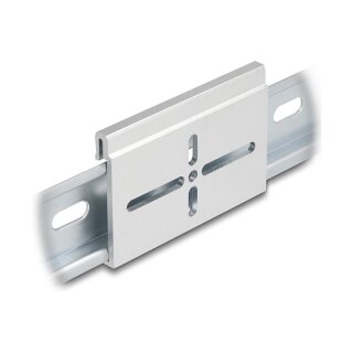 Aluminium Montageclip für Hutschiene 70,0 x 47,8 mm silber