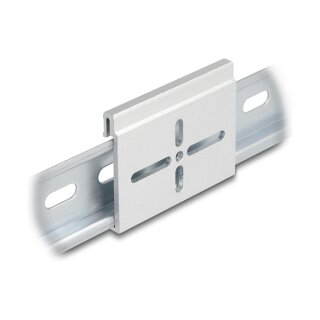 Aluminium Montageclip für Hutschiene 60,0 x 47,8 mm silber