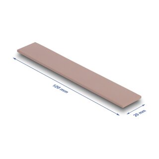 Wärmeleitpad 120 x 20 x 2 mm für M.2 Module 3,0 W/mK - Silikonfrei
