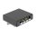 Leergehäuse 4 Port für Keystone RJ-Module schwarz - zur Montage an Tisch, Wand oder Hutschiene