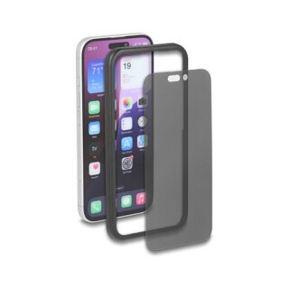 Schutzfolie für iPhone 17 mit Sichtschutz aus gehärtetem Glas Anti Spy 4 Wege Blickschutz mit Installationshilfe