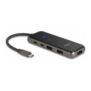 USB Type-C™ Dockingstation 4K - HDMI / USB Hub / SD - Micro SD Slot / PD 3.0 85 W Oberfläche aus gehärtetem Glas