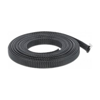 Geflechtschlauch dehnbar 5 m x 12 mm schwarz
