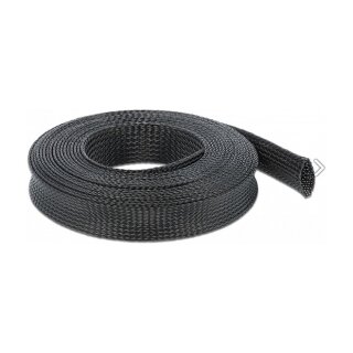 Geflechtschlauch dehnbar 5 m x 25 mm schwarz
