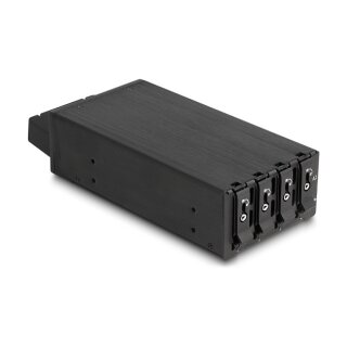 Slim Bay Wechselrahmen für 4 x M.2 NVMe SSD mit Slim SAS SFF-8654 Anschluss