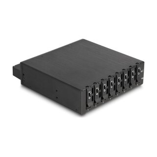 5.25? Wechselrahmen für 8 x M.2 NVMe SSD mit Slim SAS SFF-8654 Anschluss