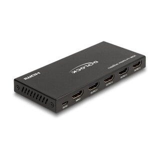 HDMI Splitter 1 x HDMI in zu 4 x HDMI out 4K 60 Hz mit Downscaler