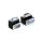 D-Sub 9 Pin Stecker zu Buchse 90° gewinkelt