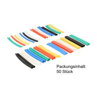 Schrumpfschlauch Set 50-teilig farbig